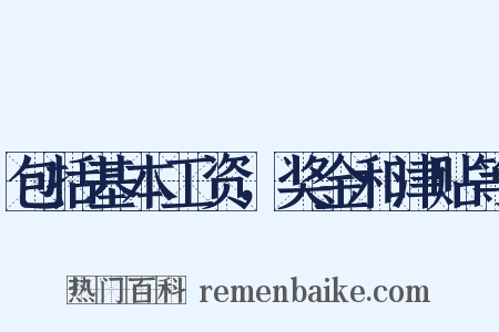 包括基本工资，奖金和津贴等是什么意思的图片